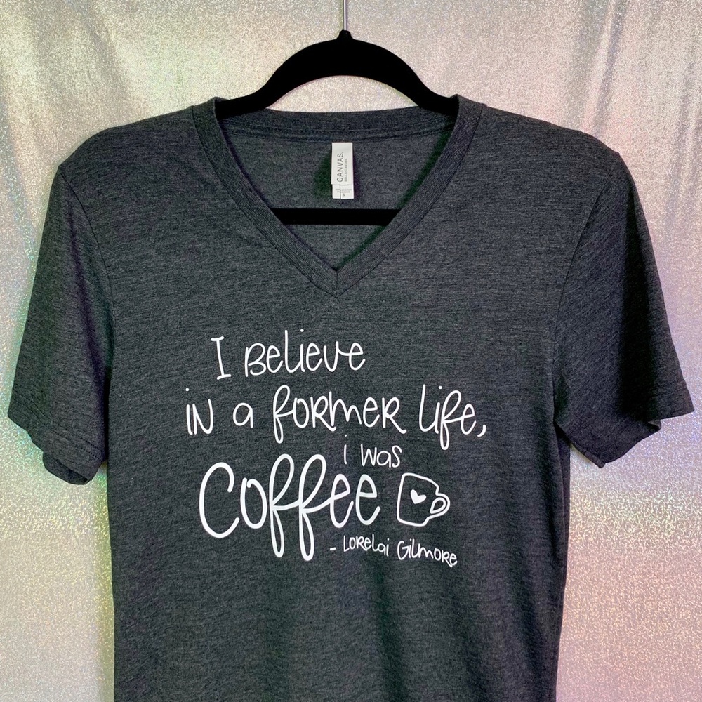 Gray Gilmore Girls Coffee Tee